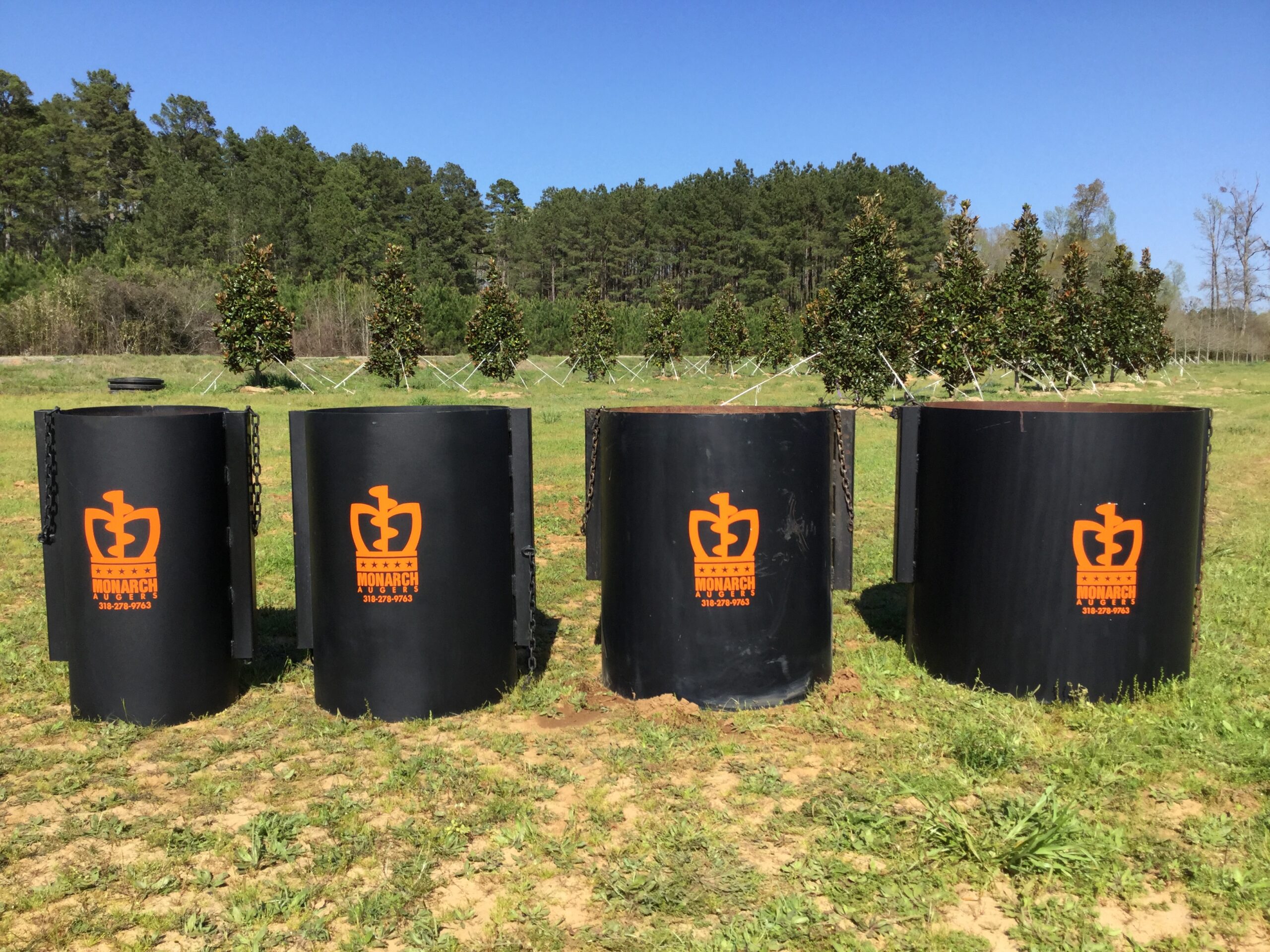 Monarch Augers Metal Barrels
